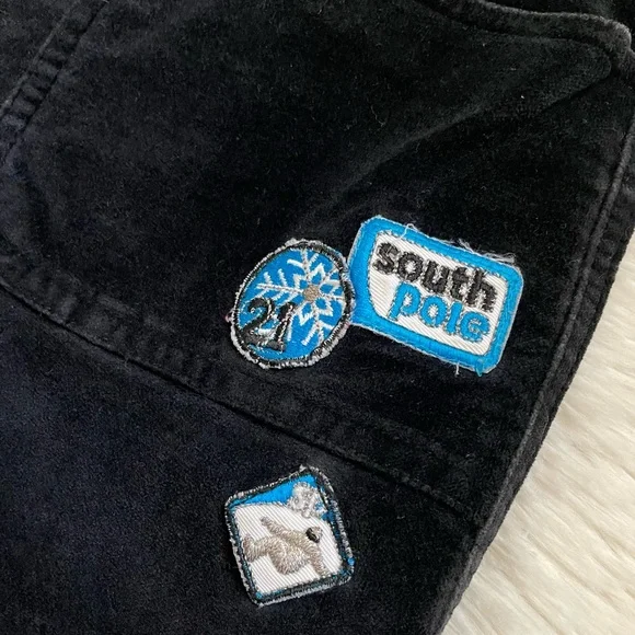 Y2k South Pole velvet womens pants - Picture 3 of 14